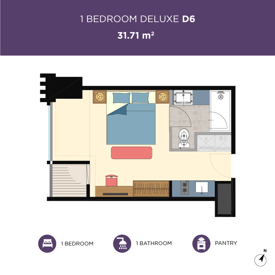 Glend-1bedroom-type-D6